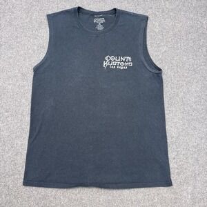 Counts Kustoms Las Vegas Skull Graphic Sleeveless T Shirt Mens M